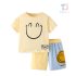 Set de 2 piese din tricou și pantaloni bicolori Smiles