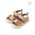 Sandale cu închidere cu scai și decorațiune 3D Sunny Cub Copper