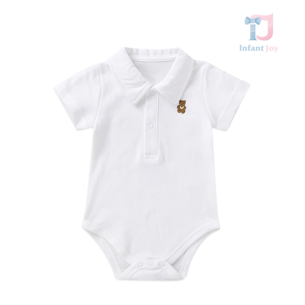 Body sport-elegant cu guler clasic Teddy Classic White