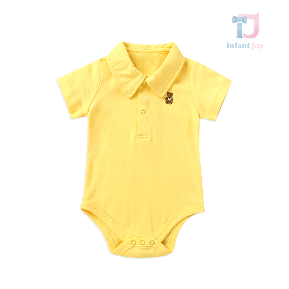 Body sport-elegant cu guler clasic Teddy Classic Yellow