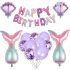 Set de 26 de piese: baloane (folie și latex) – Happy Birthday Siren