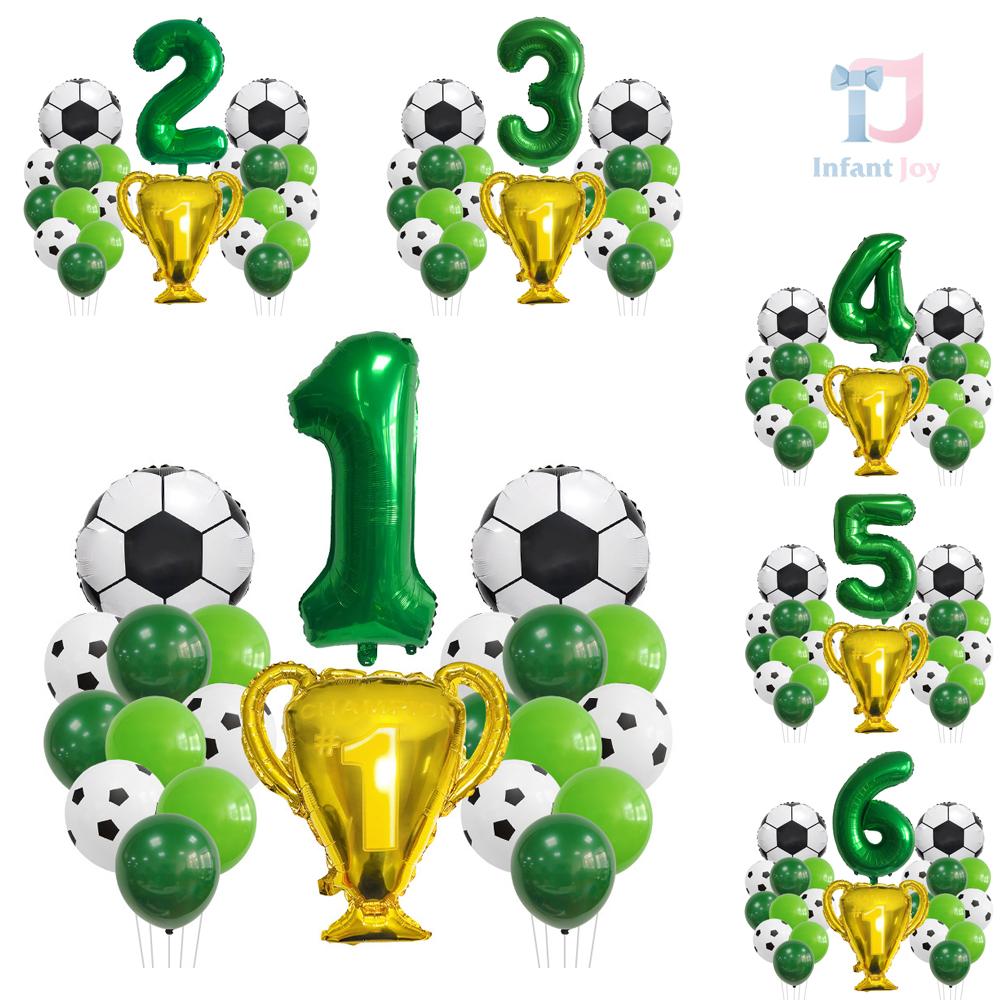 Set de 22 de piese: baloane (folie și latex) – Football Party