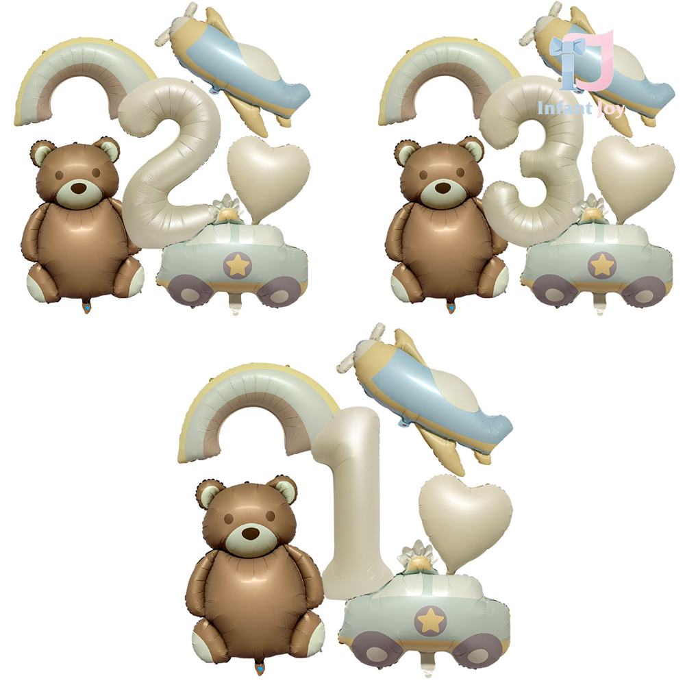 Set de 6 de piese: baloane din folie – Bear Adventure