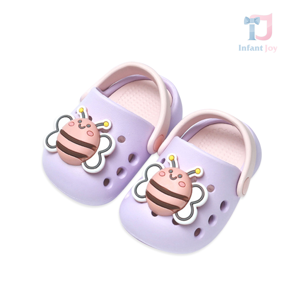 Papuci Crocs cu albine 3D Bumble Bee Purple