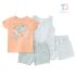 Mega set cu 4 piese de 2 compleuri cu tricou, maieu și pantaloni scurți Surfs Up