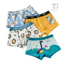 Set de 4 bucăți: boxeri cu imprimeu Happy Pals