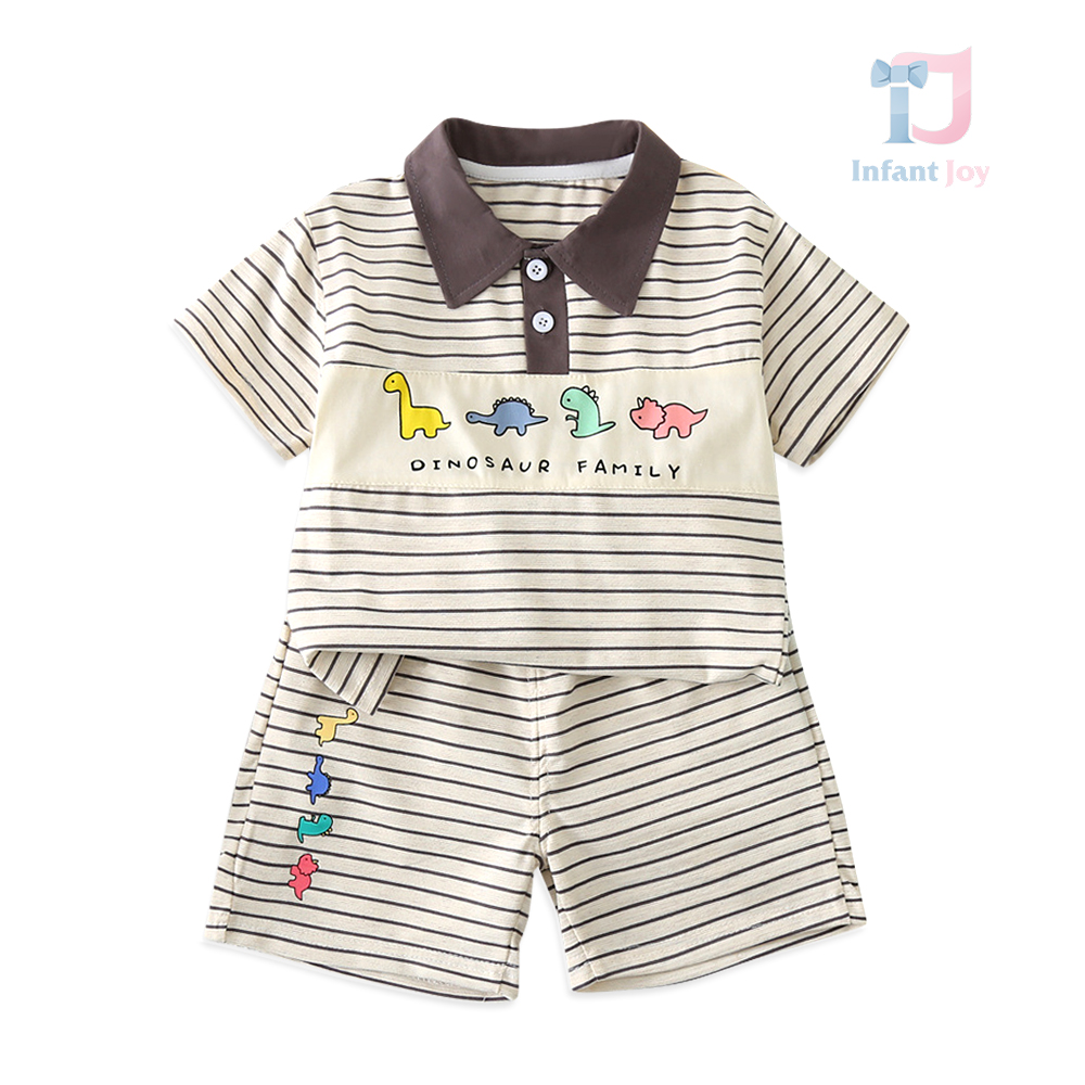 Set de 2 piese cu guler clasic Graphite Dino Club