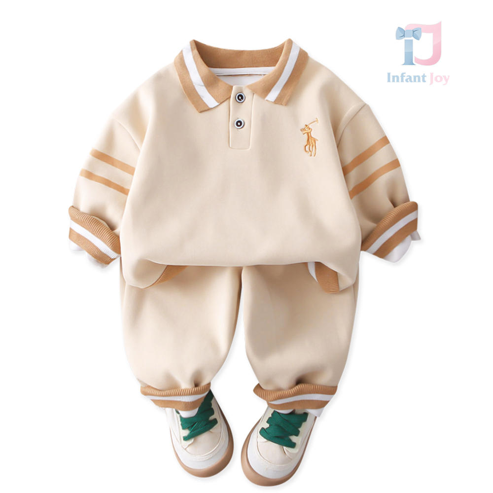 Set de 2 piese cu guler clasic și broderie Moca Style