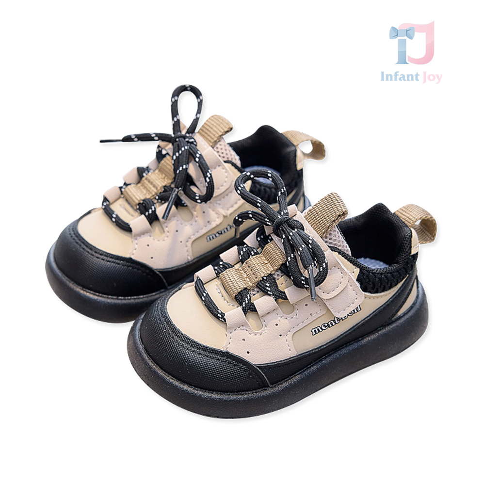 Pantofi sport/sneakers cu șireturi și închidere velcro City Runner Beige