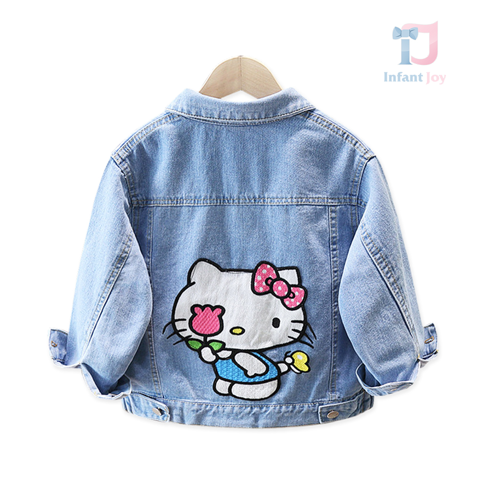 Jachetă din denim cu guler clasic Kitty Bloom