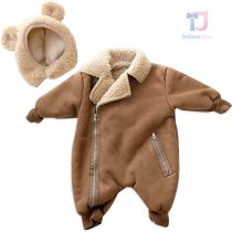 bebeshki-detski-komplekt-gashterizon-shapka-snow-puff-choco
