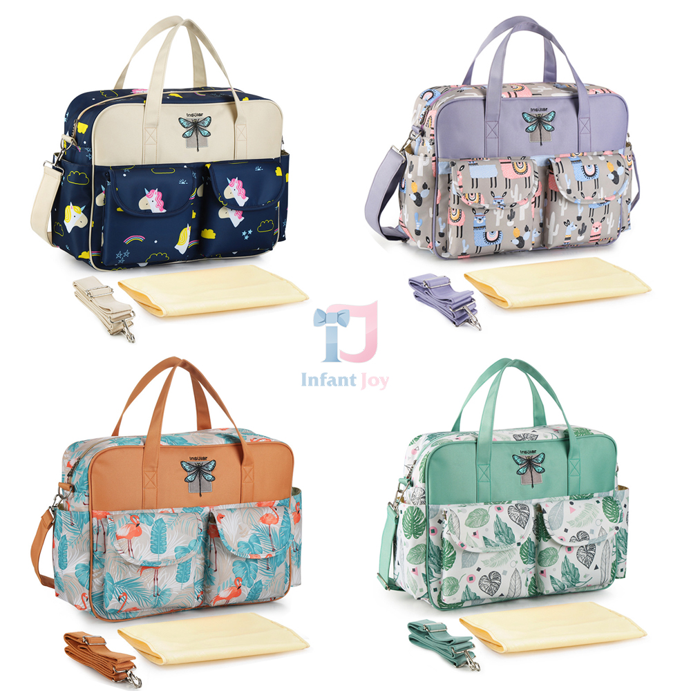 Geantă pentru accesorii bebeluși + salteluță de înfășat Mommy’s Friend – 4 modele