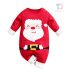 Salopetă de Crăciun cu imprimeu mare Jolly Santa