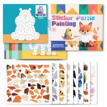 Puzzle cu autocolante pe numere (MODEL ALEATORIU)
