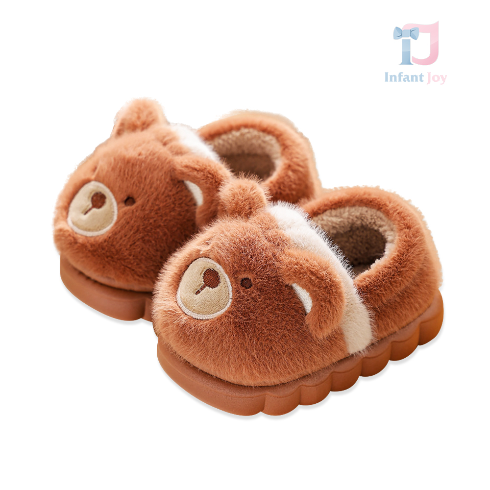Papuci de casă pufoși Bear Puff