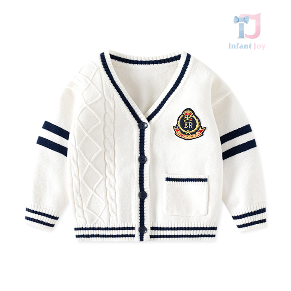 Cardigan Premium din tricot cu broderie aplicatăroyal club