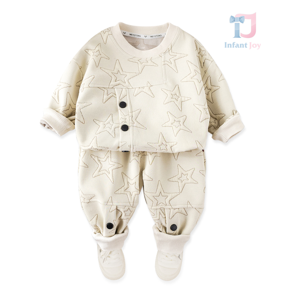 Set sport de 2 piese cu bluză/hanorac și pantaloni cu multe steluțe Twinkle Star