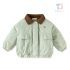Geacă bomber impermeabilă, cu guler clasic și broderie minimalistă Mint Vibes