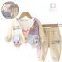Set modern, sport de 3 piese din sweatshirt cu glugă, bluză și pantaloni Good Day Bubu