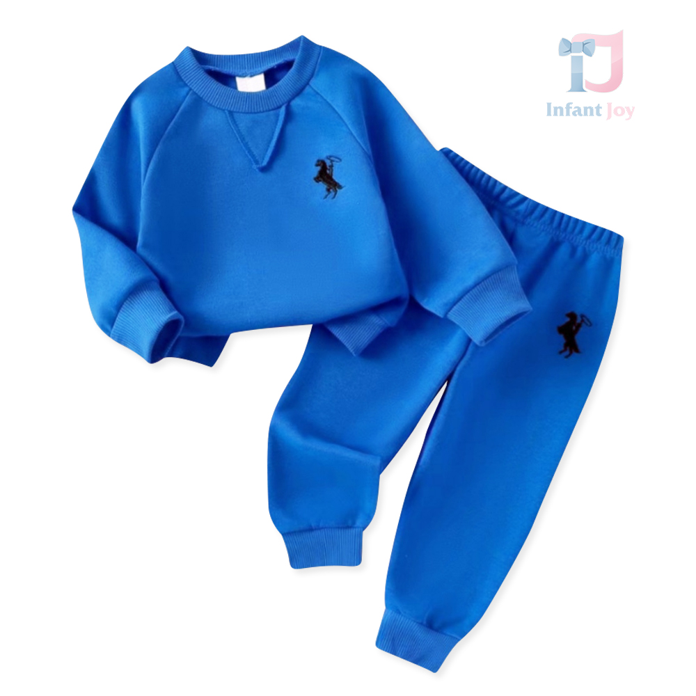 Set sport de 2 piese cu broderii moderne Polo Blue