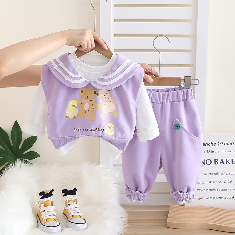 bebeshki-detski-komplekt-Bear and Duckling Lilac (2)