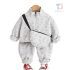 Set sport de 3 piese din bluză/sweatshirt cu guler înalt, pantaloni și geantă de umăr Ace Bear Grey