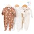 Set de 3 piese format din romper-e Floral Hearts