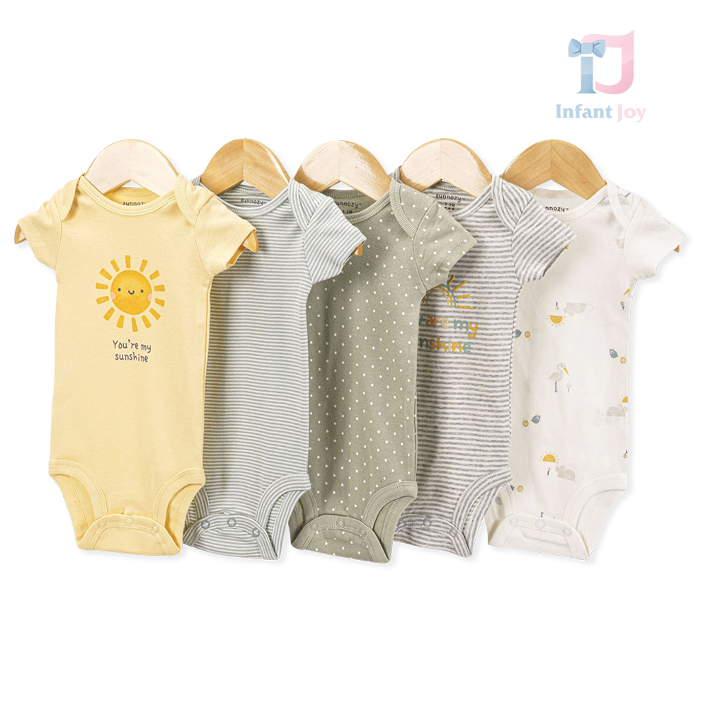 Set de 5 piese format din body-uri cu mânecă scurtă Sunshine