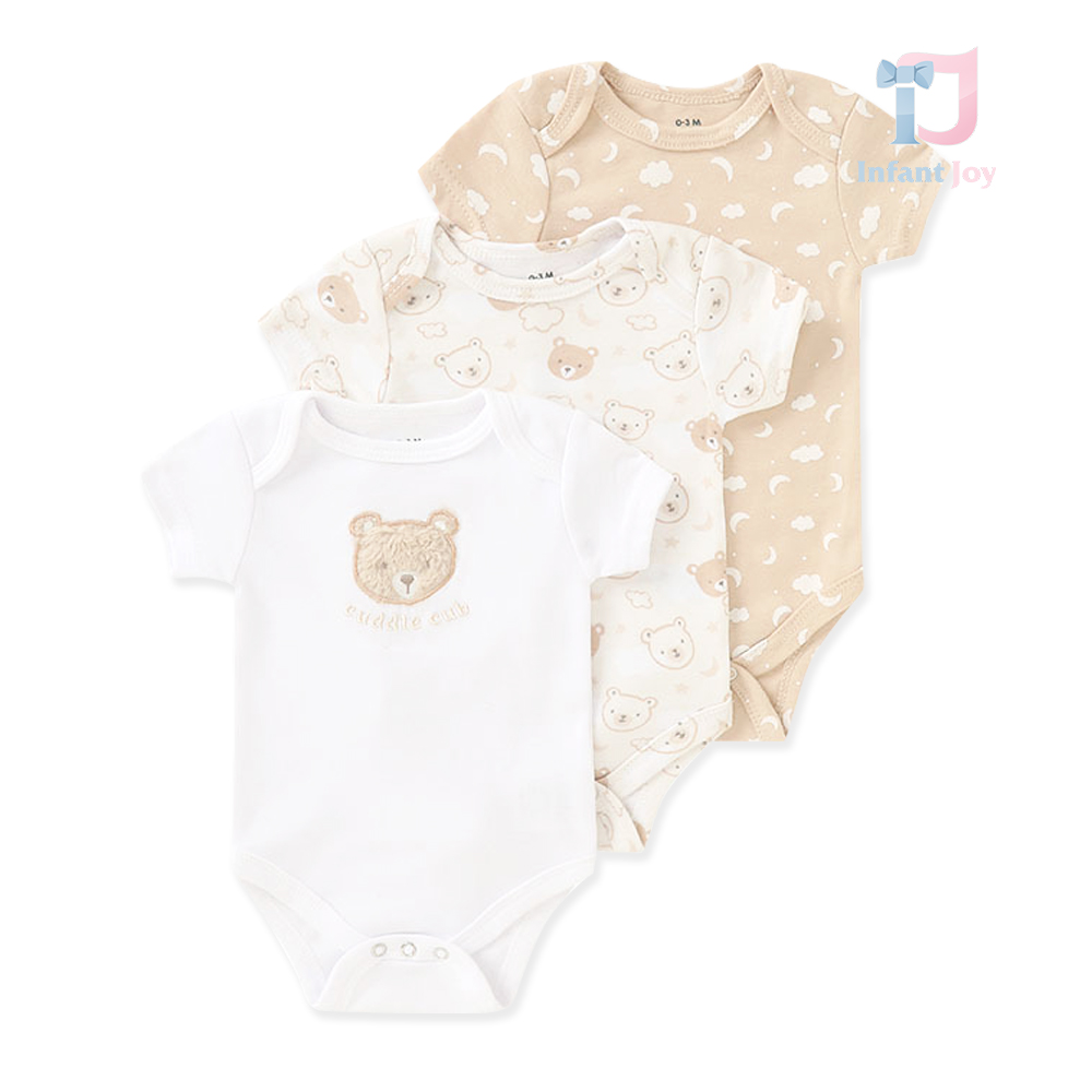 Set de 3 piese format din body-uri cu mânecă scurtă Cuddle Cub