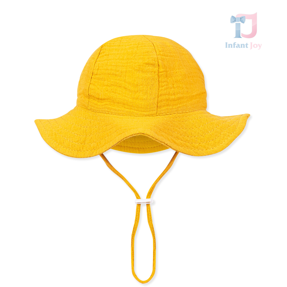 Pălărie din muselină cu bor și șnur Summer Touch Dijon