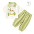 Set de 2 piese tricou cu guler clasic, elemente 3D, imprimeuri și pantaloni lungi Woodland Story