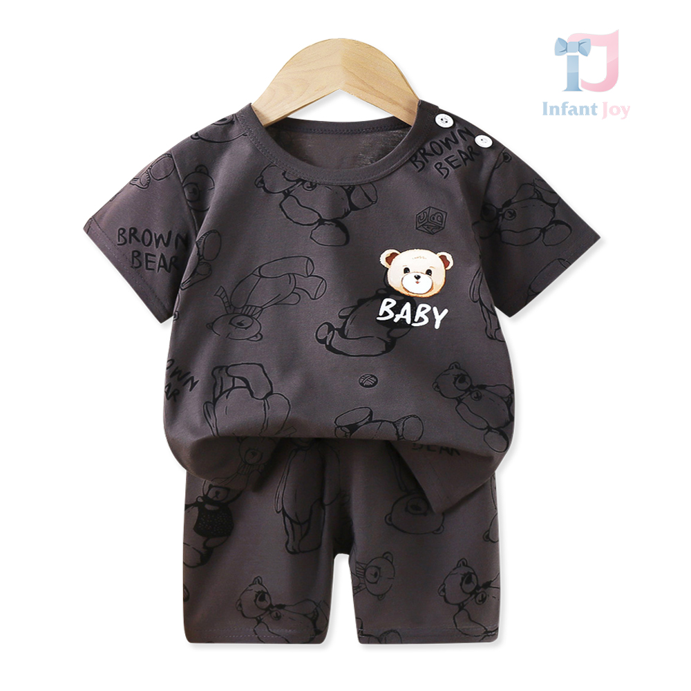 Set de 2 piese tricou cu imprimeu și pantaloni scurți Graphic Baby