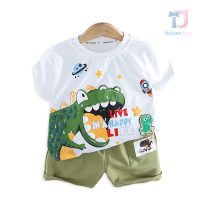 Set de 2 piese tricou cu imprimeu și pantaloni scurți Happy Life
