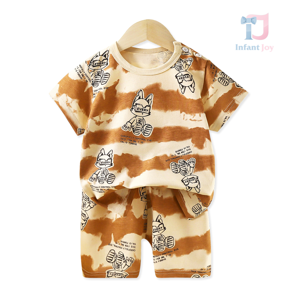 Set de 2 piese tricou cu imprimeu și pantaloni scurți Choco Sonic