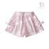 Pantaloni scurți cu buzunare, funde 3D și imprimeu cu steluțe Pinky Star
