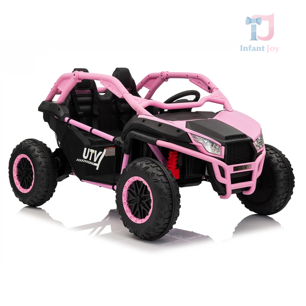 UTV Dune-Buggy SPORT electric pentru copii cu 2 locuri, 800W, 24V 10Ah, 4×4, model premium, culoare roz