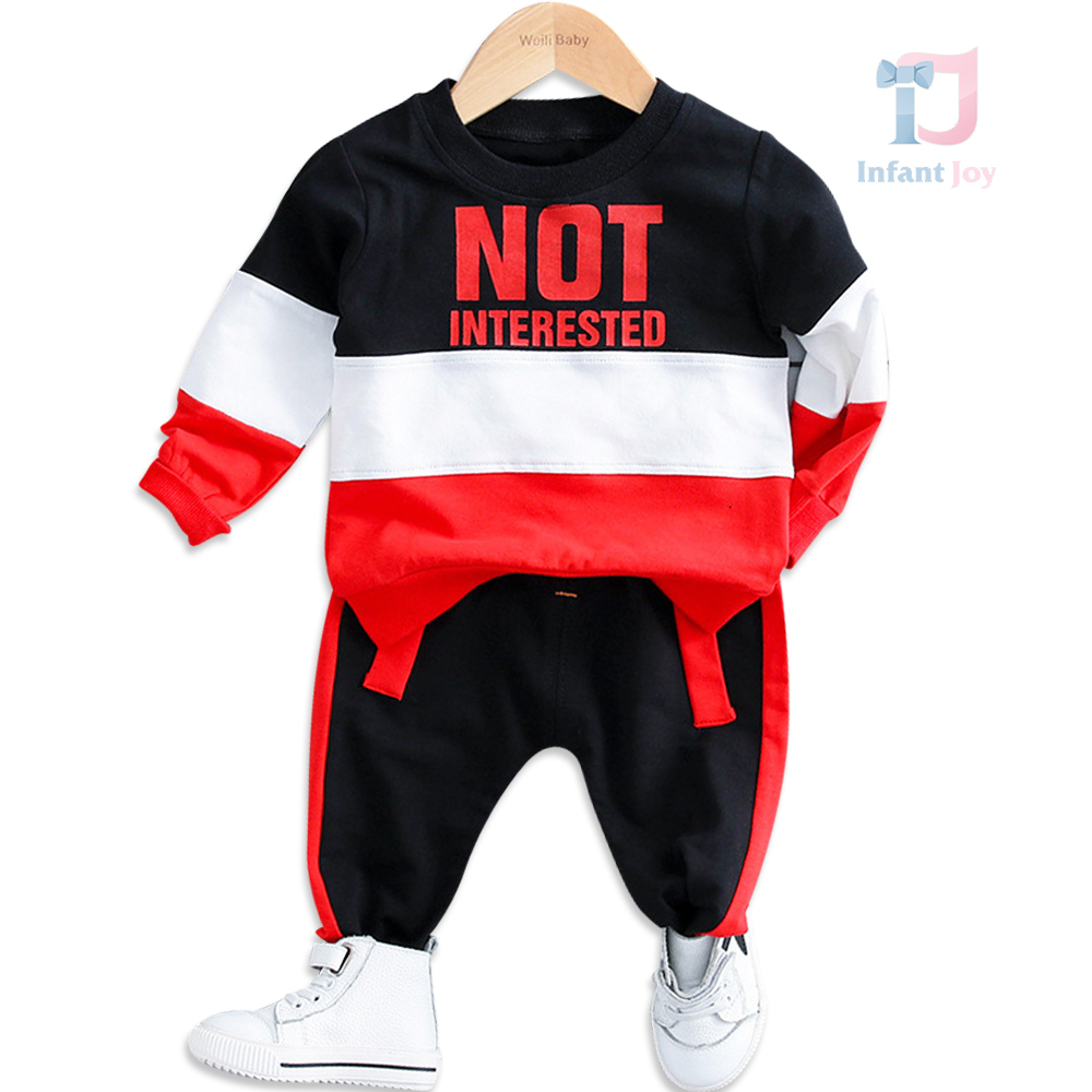 Set de 2 piese sport din sweatshirt multicolor și pantaloni No Limit Red