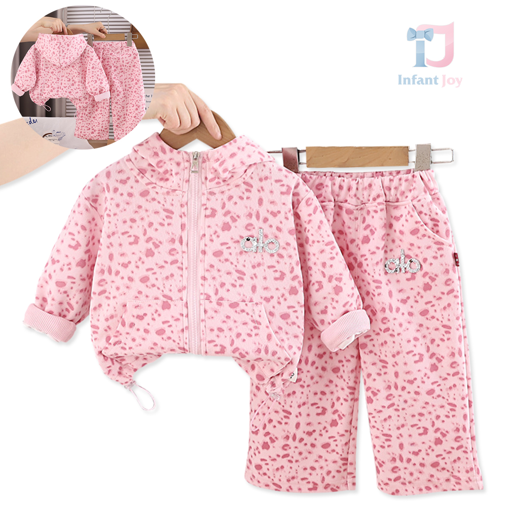 Set de 2 piese sport din sweatshirt cu guler înalt și pantaloni evazați Alo Panthera Pink