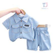 Set de 2 piese cu cămașă cu guler clasic și pantaloni scurți Classic Up