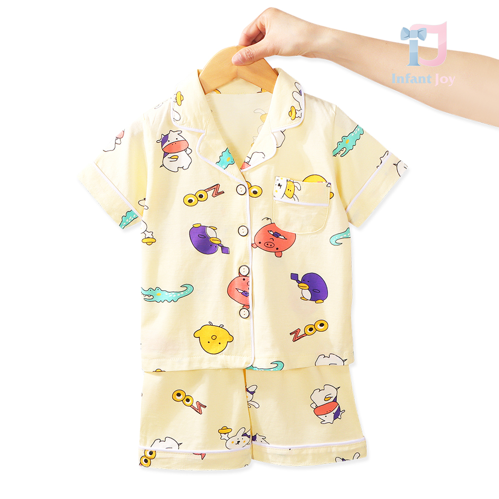 Set de 2 piese pijama din cămașă cu mânecă scurtă și pantaloni Sleepy Pops
