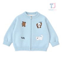 Vestă căptușită din tricot cu aplicații Funny Friends