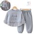 Set de 2 piese bluză cu efect de cămașă și pantaloni cu manșete elastice Urban Layer