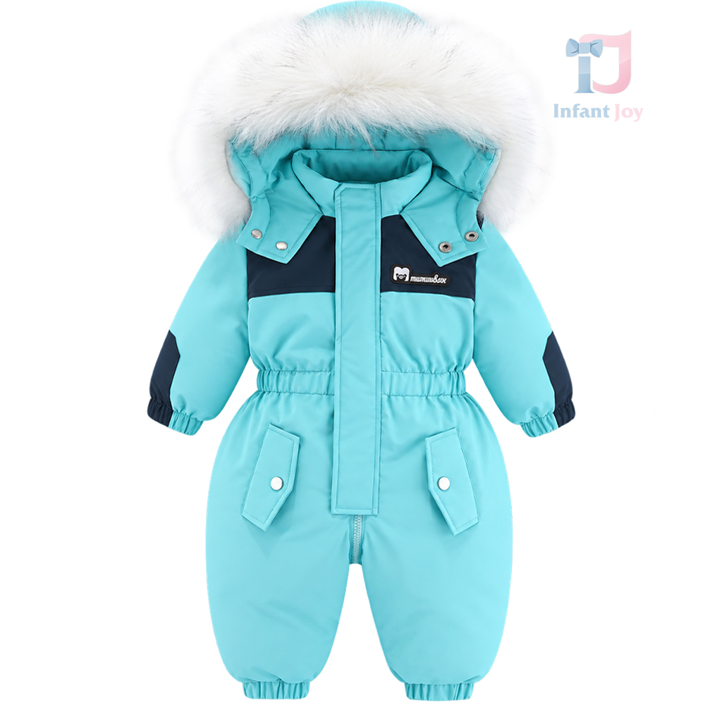 Costum impermeabil de eskimos/ski cu glugă și blană bogată Winter Ridge